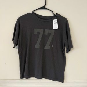 American Eagle Outfitters Black 77 T-shirt